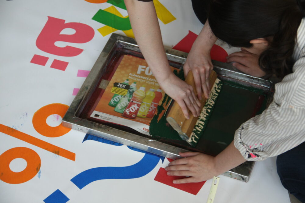 Csiebundbrot. Workshop «XXL Plakate drucken» mit SIEBUNDBROT